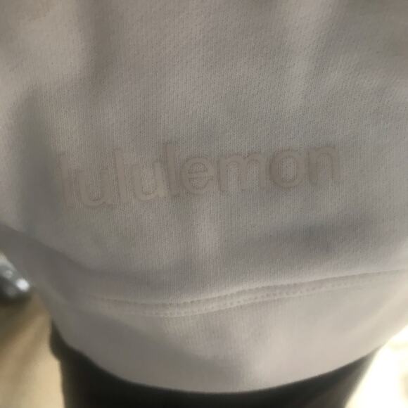 Lululemon Perfectly Oversized White Sweatshirt Women's Size 4 - Picture 8 of 9